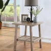 Kirkland's Home Wire Brushed Natural Accent Table- Accent & End Tables
