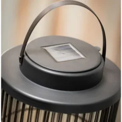 Kirkland's Home Wire Lantern With Solar Powered Led Candle- Lanterns
