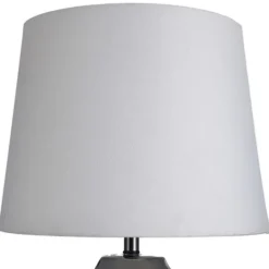 Kirkland's Home Wire-Brushed Silver And Brown Column Table Lamp- Table Lamps