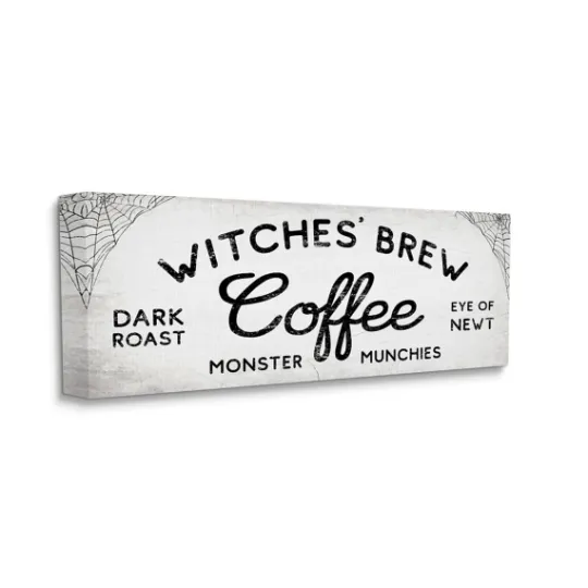 Kirkland's Home Witches Brew Coffee Halloween Canvas Art Print- Wall Quotes & Signs