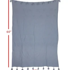 Kirkland's Home With Pom Poms Throw Blanket- Blankets & Throws