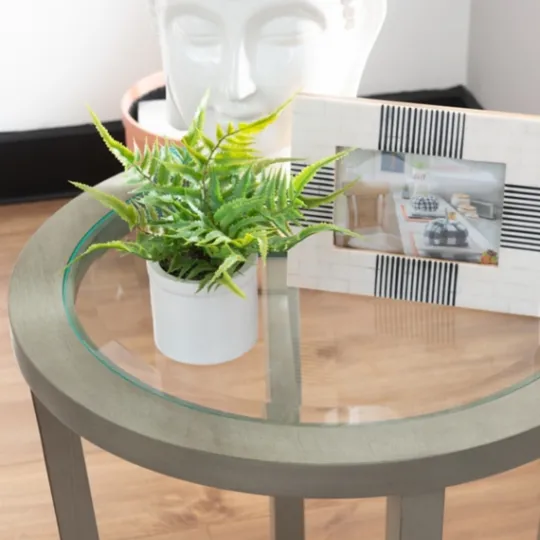 Kirkland's Home Wood & Glass Top 3-Pc. Table Set- Coffee Tables