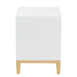 Kirkland's Home Wood & Gold Accent 2-Drawer Nightstand- Nightstands