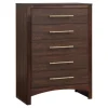 Kirkland's Home Wood & Gold Hardware 5-Drawer Chest- Dressers & Chests