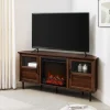 Kirkland's Home Wood Alcove Doors Led Fireplace Media Cabinet- Tv Stands & Media Consoles
