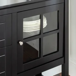 Kirkland's Home Wood And Glass Buffet Cabinet- Cabinets & Sideboards