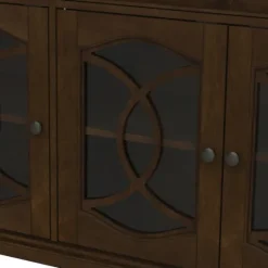 Kirkland's Home Wood And Glass 4-Door Media Cabinet- Tv Stands & Media Consoles