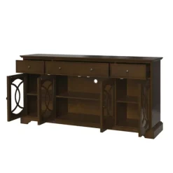 Kirkland's Home Wood And Glass 4-Door Media Cabinet- Tv Stands & Media Consoles