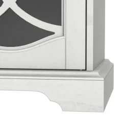Kirkland's Home Wood And Glass 4-Door Media Cabinet- Tv Stands & Media Consoles