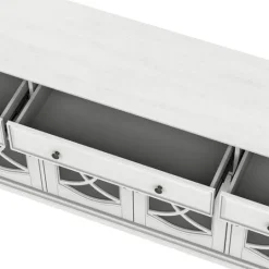 Kirkland's Home Wood And Glass 4-Door Media Cabinet- Tv Stands & Media Consoles