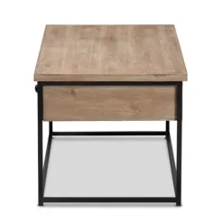 Kirkland's Home Wood And Metal 2-Drawer Coffee Table- Coffee Tables