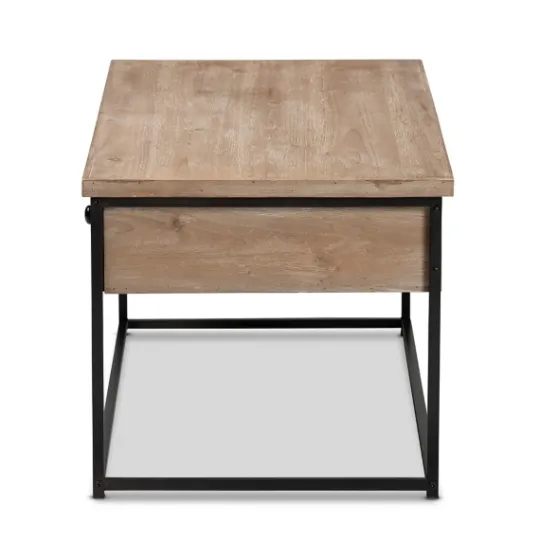 Kirkland's Home Wood And Metal 2-Drawer Coffee Table- Coffee Tables