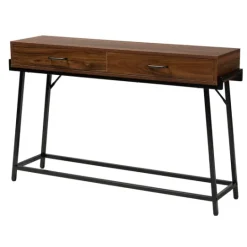 Kirkland's Home Wood And Metal 2-Drawer Console Table- Console Tables