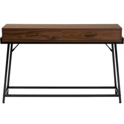 Kirkland's Home Wood And Metal 2-Drawer Console Table- Console Tables