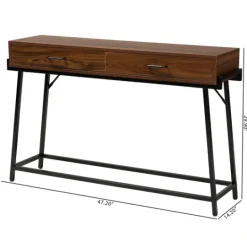 Kirkland's Home Wood And Metal 2-Drawer Console Table- Console Tables