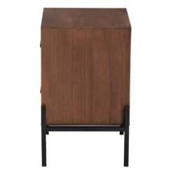 Kirkland's Home Wood And Metal 2-Drawer Nightstand- Nightstands
