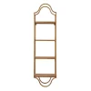 Kirkland's Home Wood And Metal Gold Wall Shelf- Shelves