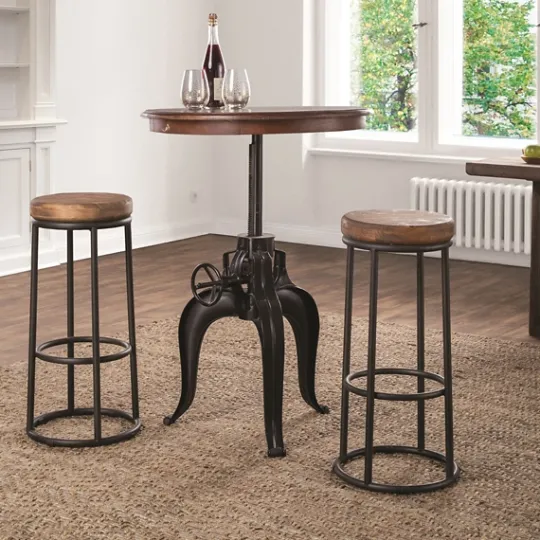Kirkland's Home Wood And Metal Kendall Barstool- Bar Stools & Counter Height Stools