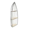 Kirkland's Home Wood And Metal Row Boat Wall Shelf- Shelves