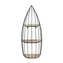 Kirkland's Home Wood And Metal Row Boat Wall Shelf- Shelves