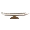 Kirkland's Home Wood And Metal Scalloped Rim Tray- Decorative Trays