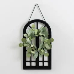 Kirkland's Home Wood And Mini Wreath Arch Wall Plaque- Wall Plaques