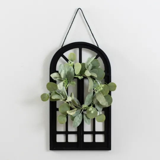 Kirkland's Home Wood And Mini Wreath Arch Wall Plaque- Wall Plaques