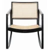 Kirkland's Home Wood And Natural Rattan Rocking Chair- Accent Chairs