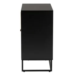 Kirkland's Home Wood And Rattan 2-Door Cabinet- Cabinets & Sideboards