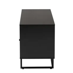Kirkland's Home Wood And Rattan 3-Door Tv Stand- Tv Stands & Media Consoles