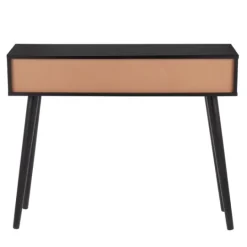 Kirkland's Home Wood And Rattan 2-Drawer Console Table- Entryway Furniture