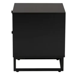 Kirkland's Home Wood And Rattan 2-Drawer Nightstand- Nightstands