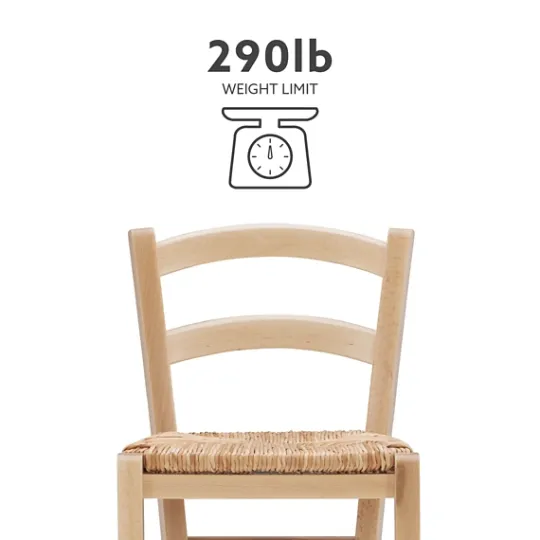 Kirkland's Home Wood And Seagrass Counter Stools, Set Of 2- Bar Stools & Counter Height Stools