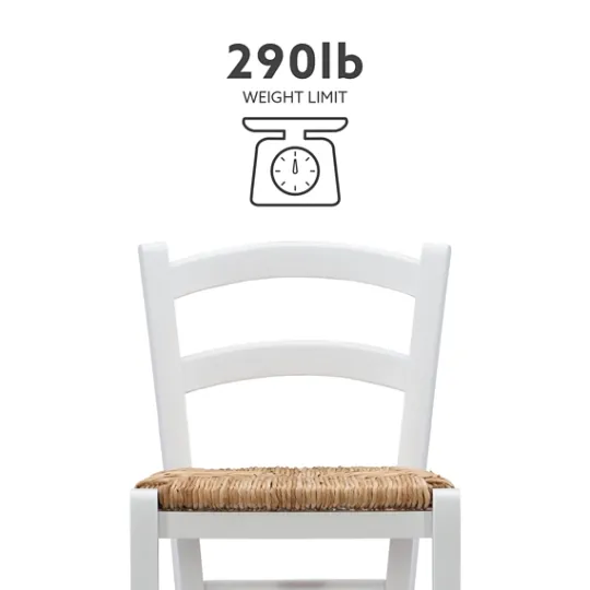 Kirkland's Home Wood And Seagrass Counter Stools, Set Of 2- Bar Stools & Counter Height Stools