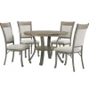 Kirkland's Home Wood And Upholstered Chairs 5-Pc. Dining Set- Dining Sets
