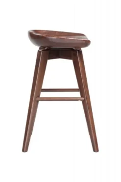Kirkland's Home Wood Backless Swivel Counter Stool- Bar Stools & Counter Height Stools