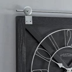 Kirkland's Home Wood Barn Door Clock- Clocks