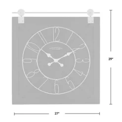 Kirkland's Home Wood Barn Door Clock- Clocks