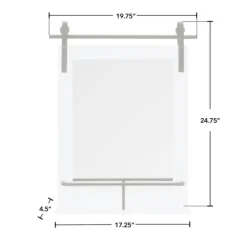 Kirkland's Home Wood Barn Door Frame With Shelf Wall Mirror- Decorative Mirrors