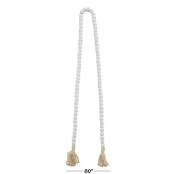 Kirkland's Home Wood Beaded Tassel Garland- Decorative Accents
