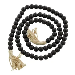 Kirkland's Home Wood Beaded Tassel Garland- Decorative Accents