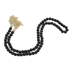 Kirkland's Home Wood Beaded Tassel Garland- Decorative Accents