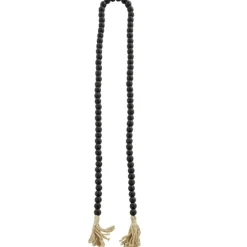 Kirkland's Home Wood Beaded Tassel Garland- Decorative Accents