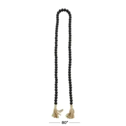 Kirkland's Home Wood Beaded Tassel Garland- Decorative Accents