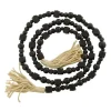 Kirkland's Home Wood Beads Cream Tassel Garland- Decorative Accents