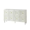 Kirkland's Home Wood Block Patterned 4-Door Sideboard- Cabinets & Sideboards