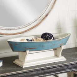 Kirkland's Home Wood Boat Sculpture- Statues & Figurines