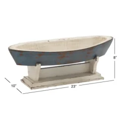 Kirkland's Home Wood Boat Sculpture- Statues & Figurines