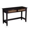 Kirkland's Home Wood Cane Drawers Console Table- Console Tables