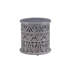Kirkland's Home Wood Carved Detail Accent Table- Accent & End Tables